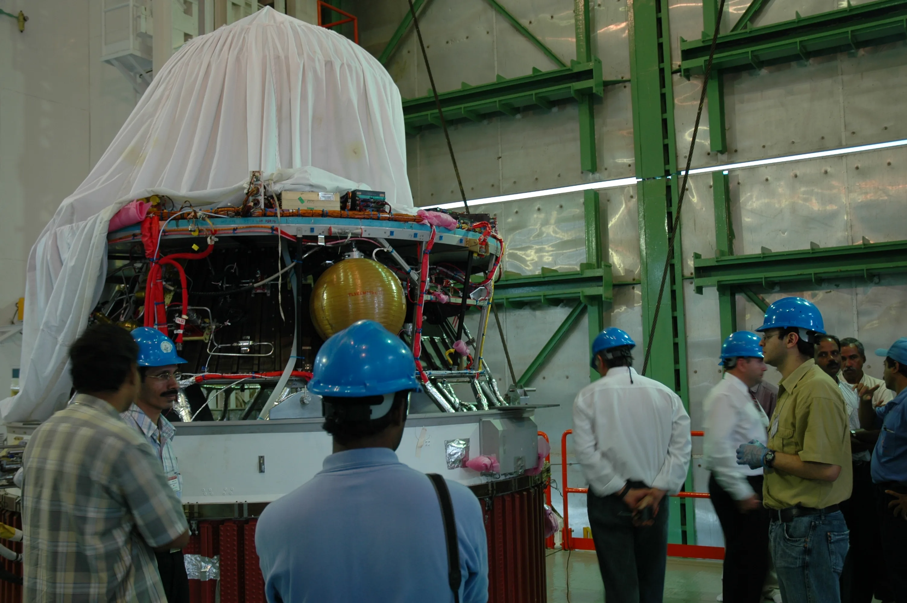 Integración del módulo superior del PSLV-C7