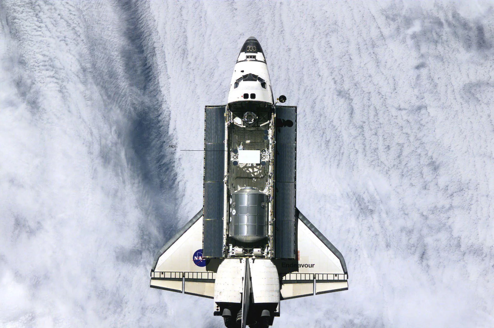 Vista de la Estación Espacial Internacional durante la misión
