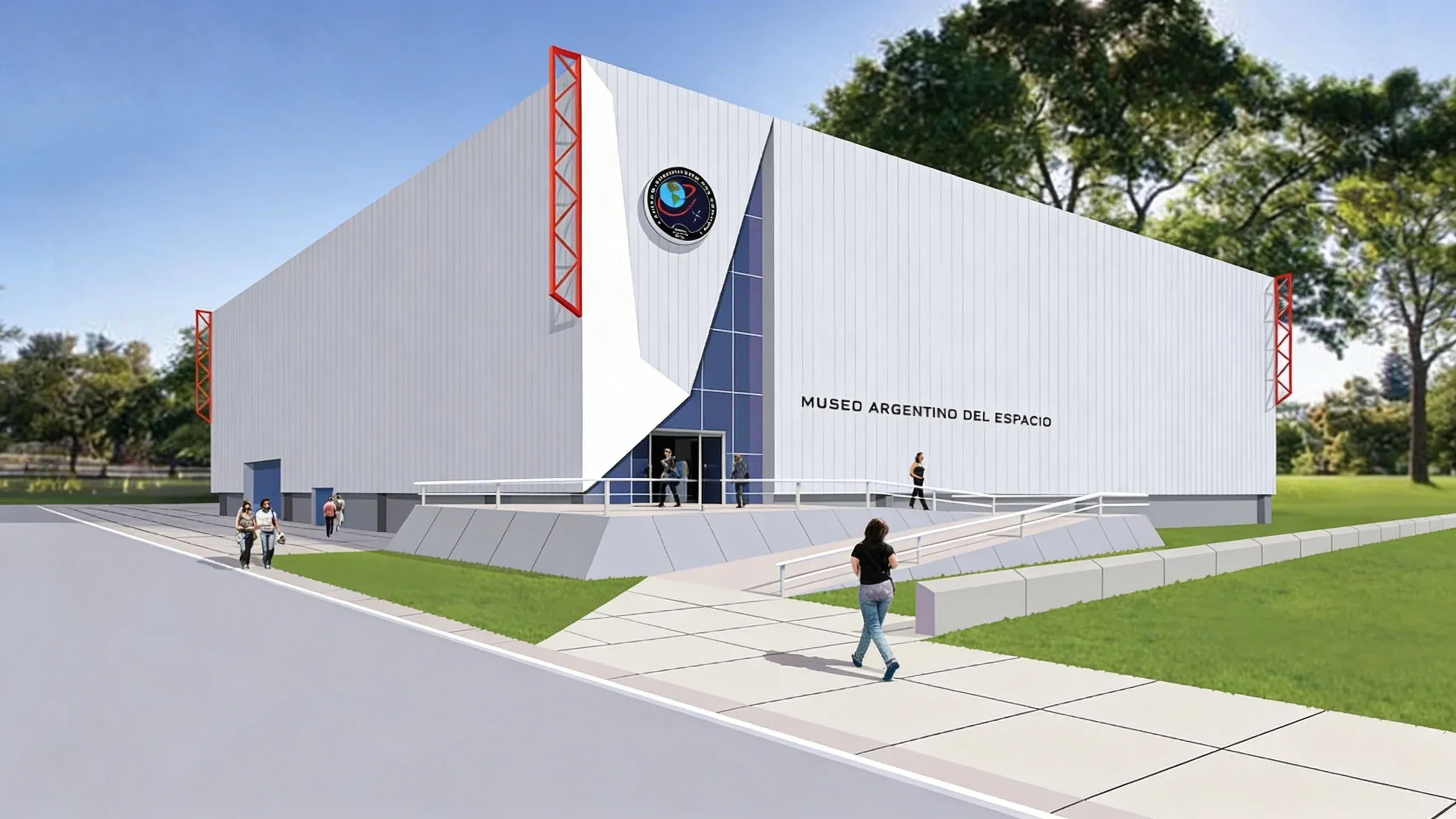 Render del edificio del Museo Argentino del Espacio